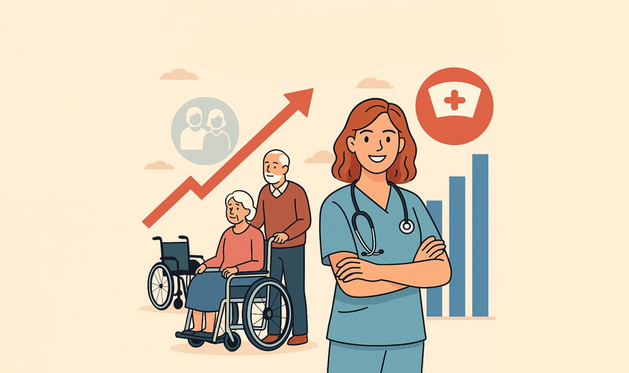 Zapotrzebowanie na opiekunów medycznych rośnie – praca pewna od zaraz?